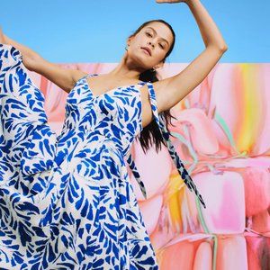 Botanical Asymmetrical Hem Dress ALEXIS x TARGET